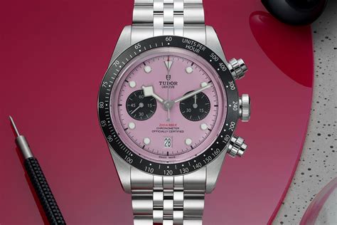 tudor black bay crono pink|tudor black bay chrono reviews.